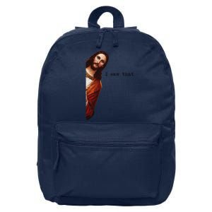 I Saw That Funny Jesus Christian Women Gift 16 in Basic Backpack