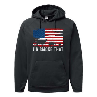 Id Smoke That Barbecue Performance Fleece Hoodie