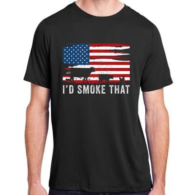 Id Smoke That Barbecue Adult ChromaSoft Performance T-Shirt