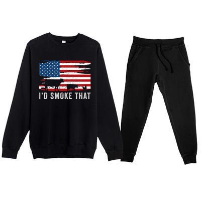 Id Smoke That Barbecue Premium Crewneck Sweatsuit Set