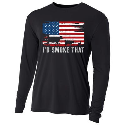 Id Smoke That Barbecue Cooling Performance Long Sleeve Crew