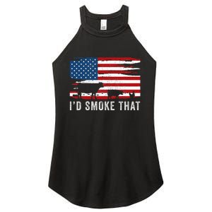 Id Smoke That Barbecue Women's Perfect Tri Rocker Tank