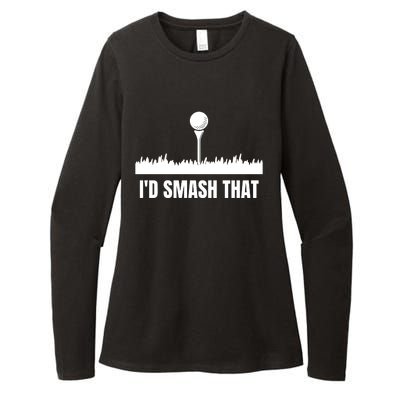 I'd Smash That Golf Womens CVC Long Sleeve Shirt