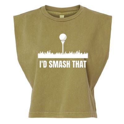 I'd Smash That Golf Garment-Dyed Women's Muscle Tee