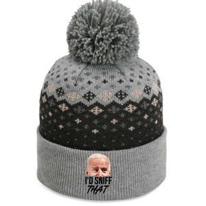 I'd Sniff That Funny Joe Biden The Baniff Cuffed Pom Beanie