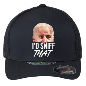 I'd Sniff That Funny Joe Biden Flexfit Unipanel Trucker Cap