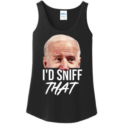 I'd Sniff That Funny Joe Biden Ladies Essential Tank