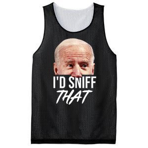 I'd Sniff That Funny Joe Biden Mesh Reversible Basketball Jersey Tank