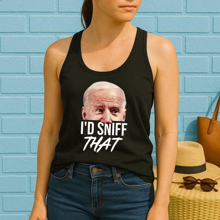 I'd Sniff That Funny Joe Biden Womens Tank Top