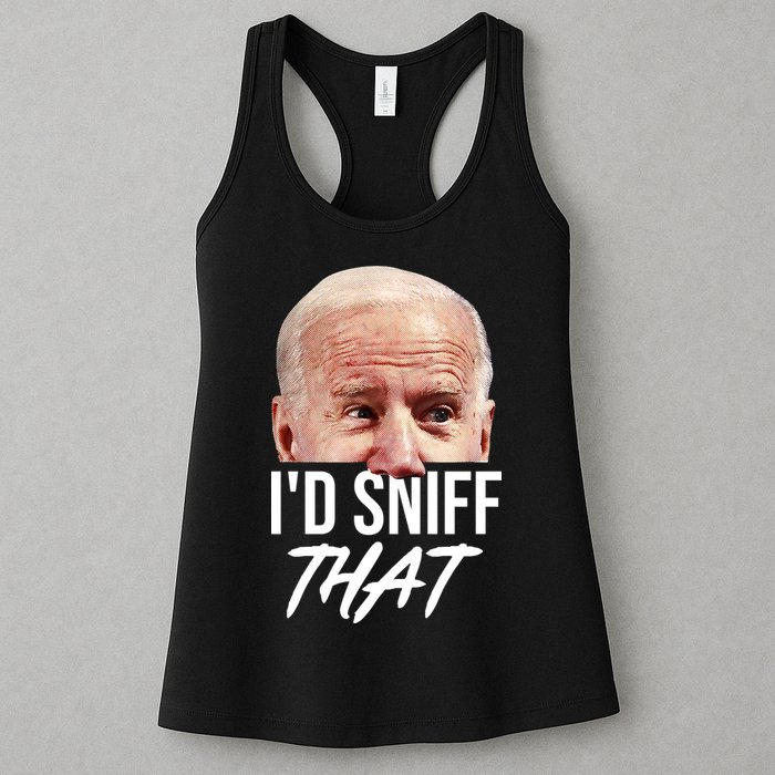 I'd Sniff That Funny Joe Biden Womens Tank Top