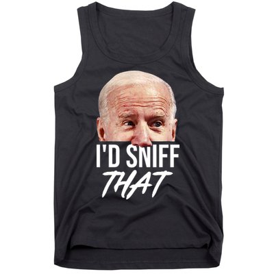 I'd Sniff That Funny Joe Biden Tank Top