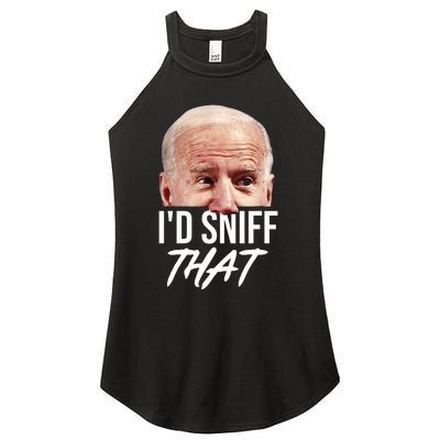 I'd Sniff That Funny Joe Biden Women's Perfect Tri Rocker Tank