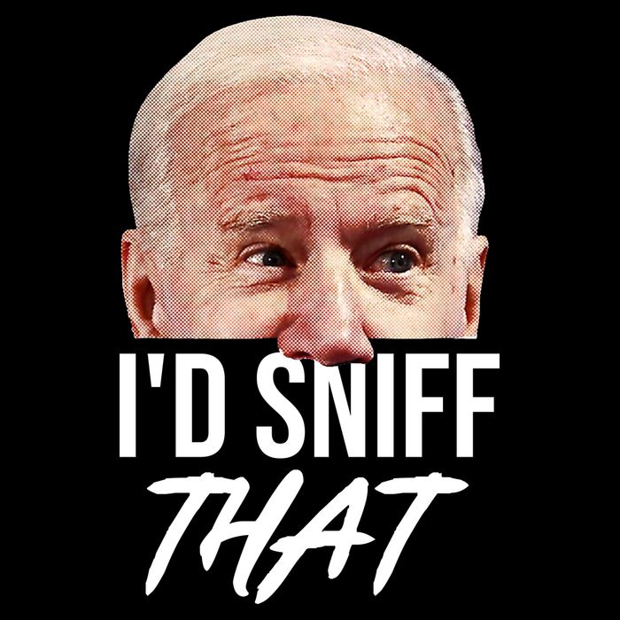 I'd Sniff That Funny Joe Biden Women's V-Neck T-Shirt
