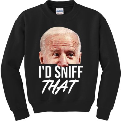 I'd Sniff That Funny Joe Biden Kids Sweatshirt