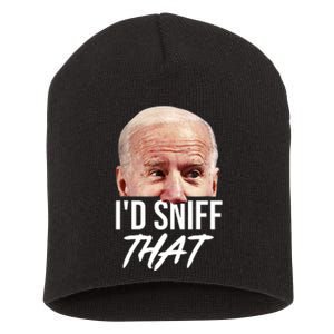 I'd Sniff That Funny Joe Biden Short Acrylic Beanie