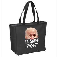 I'd Sniff That Funny Joe Biden Zip Tote Bag