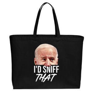 I'd Sniff That Funny Joe Biden Cotton Canvas Jumbo Tote