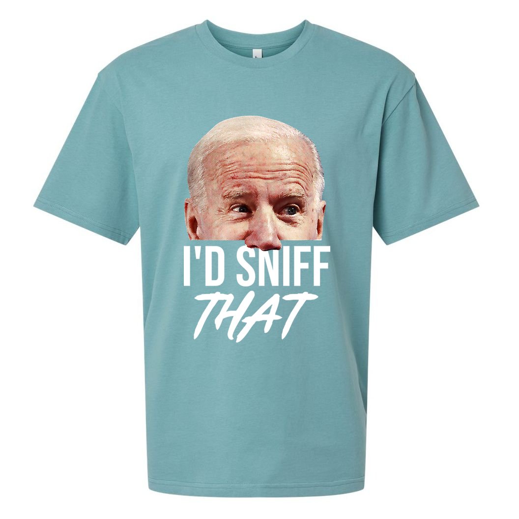 I'd Sniff That Funny Joe Biden Sueded Cloud Jersey T-Shirt