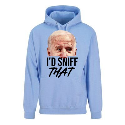 I'd Sniff That Funny Joe Biden Unisex Surf Hoodie