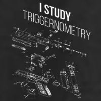 I Study Triggernometry 7 Panel Mesh Trucker Snapback Hat