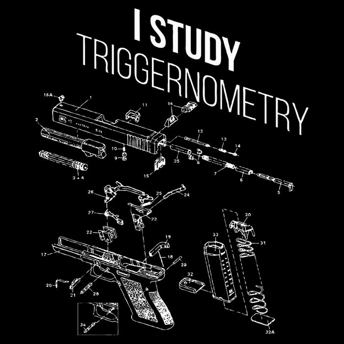 I Study Triggernometry Full-Length Apron With Pockets
