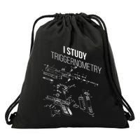 I Study Triggernometry Drawstring Bag