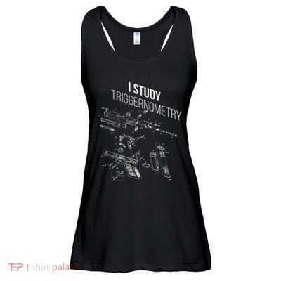 I Study Triggernometry Ladies Essential Flowy Tank