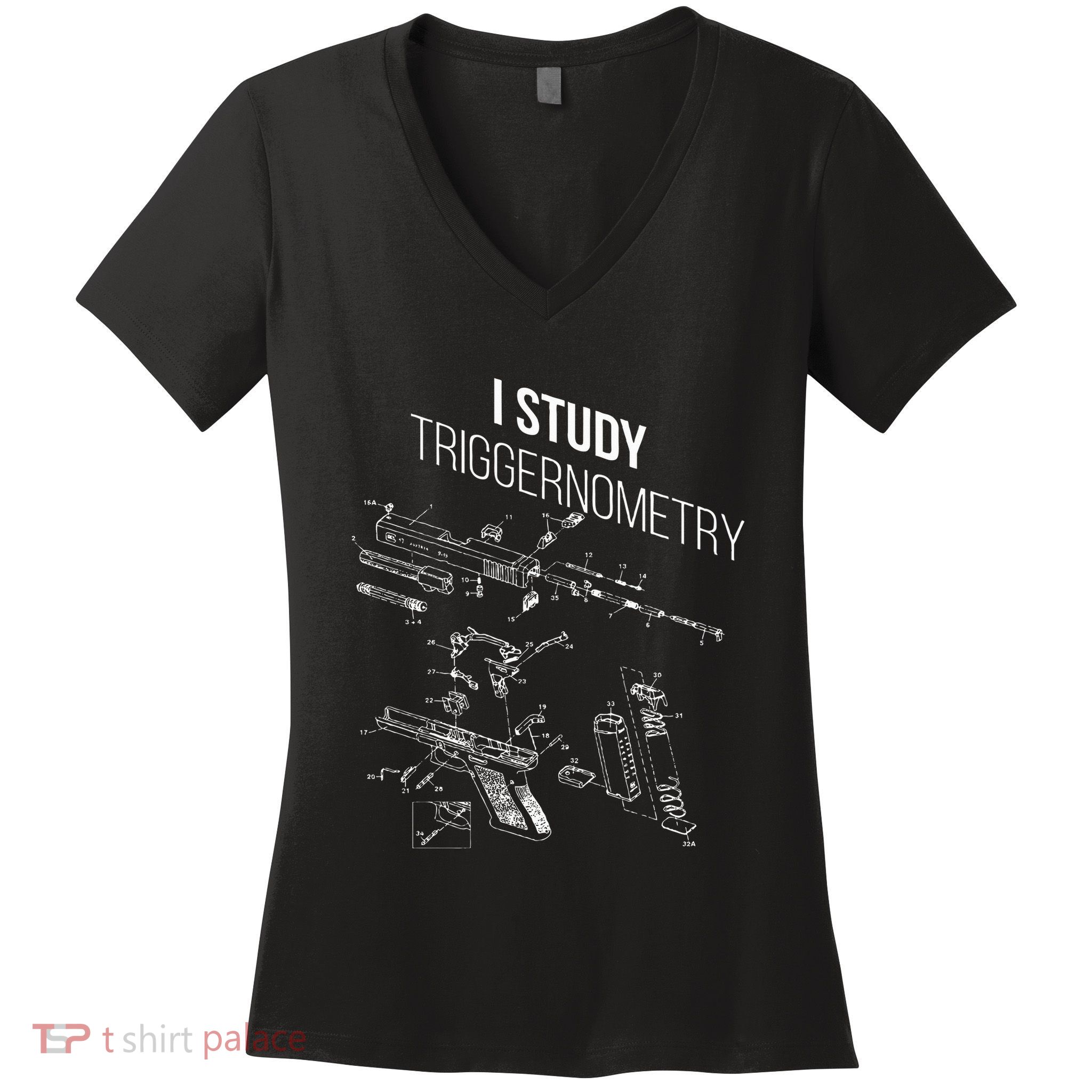 I Study Triggernometry Women's V-Neck T-Shirt
