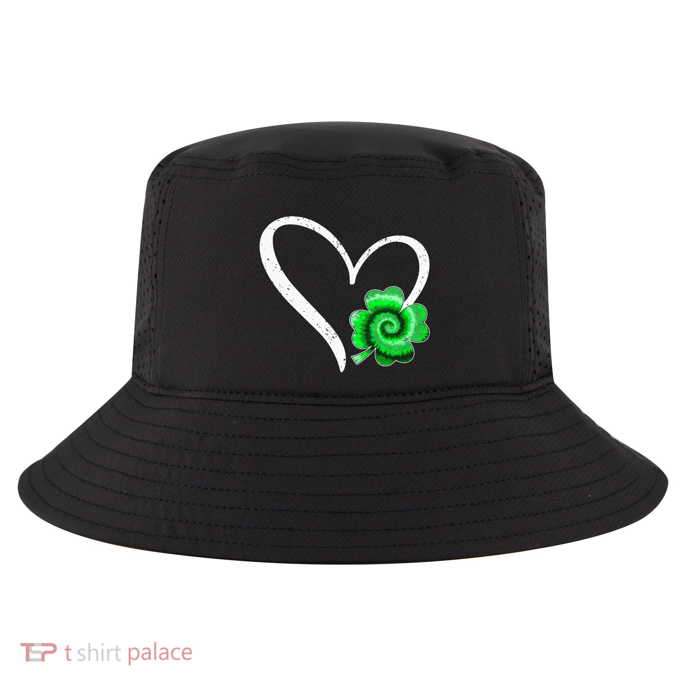 Irish Shamrock Tie Dye Happy St Patricks Day Go Lucky Cool Comfort Performance Bucket Hat