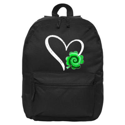 Irish Shamrock Tie Dye Happy St Patricks Day Go Lucky 16 in Basic Backpack