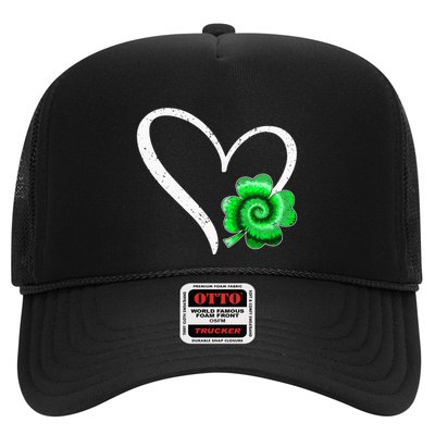 Irish Shamrock Tie Dye Happy St Patricks Day Go Lucky Trucker Hat