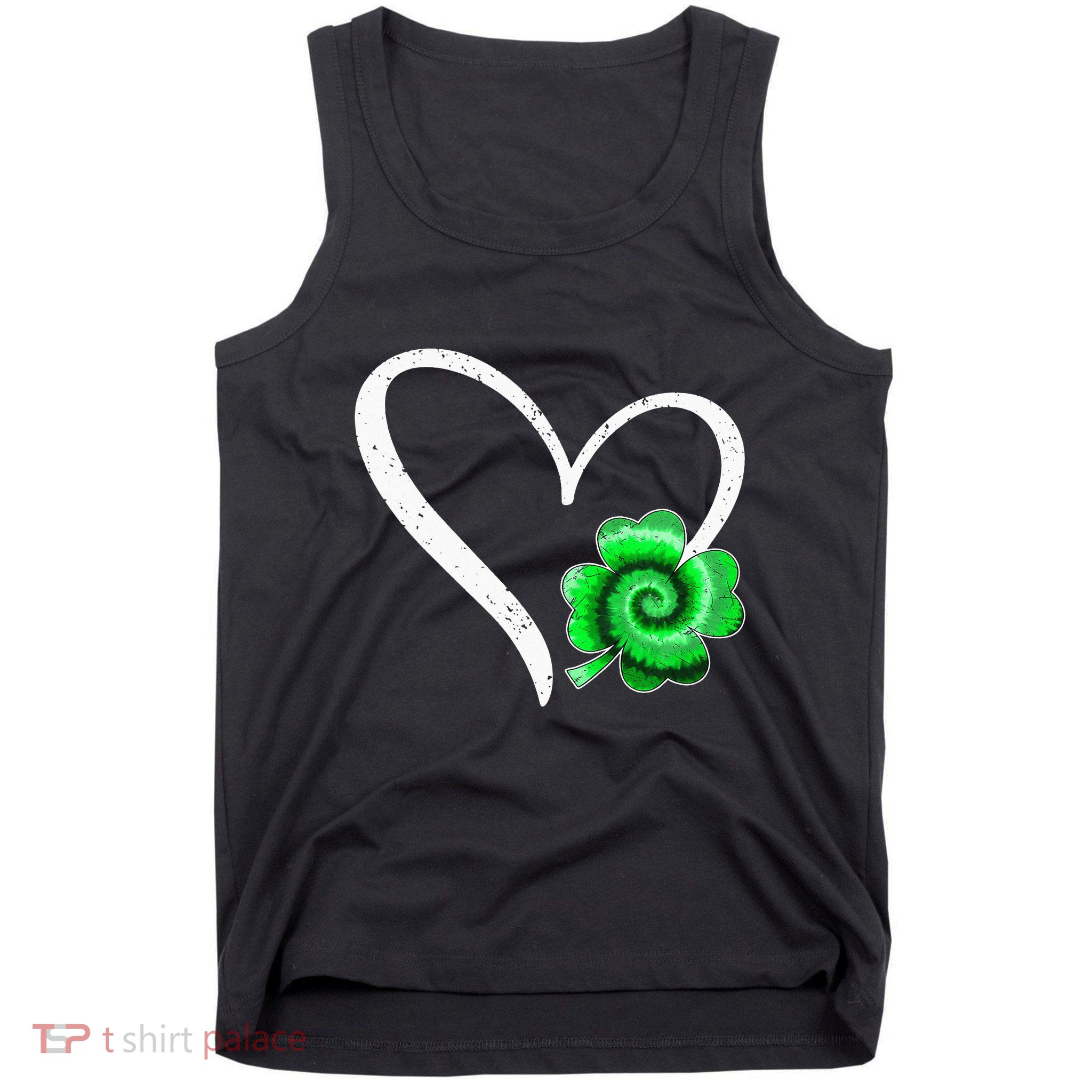 Irish Shamrock Tie Dye Happy St Patricks Day Go Lucky Tank Top