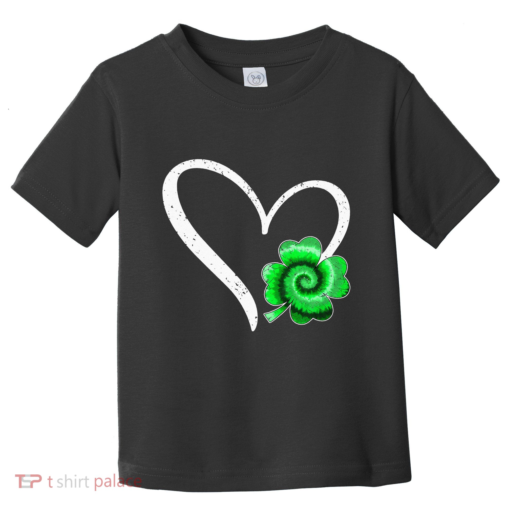 Irish Shamrock Tie Dye Happy St Patricks Day Go Lucky Toddler T-Shirt
