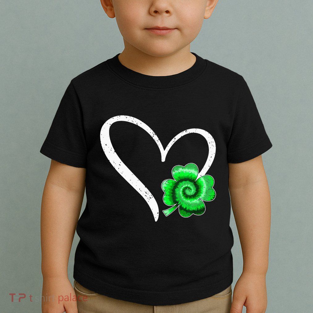 Irish Shamrock Tie Dye Happy St Patricks Day Go Lucky Toddler T-Shirt