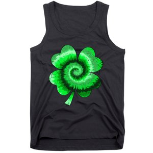 Irish Shamrock Tie Dye Happy St Patricks Day Go Lucky Tank Top