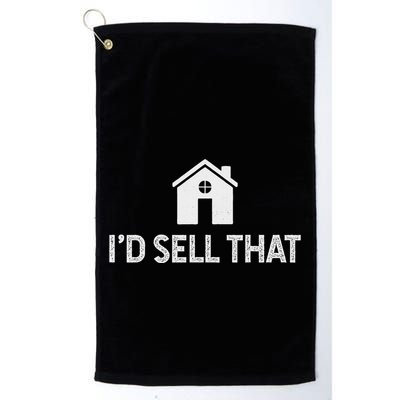 ID Sell That Funny Realtor Real Estate Agent Golf Towel