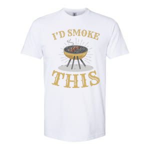 Id Smoke This Barbecue Grill Griller Grillfather Gift Softstyle® CVC T-Shirt