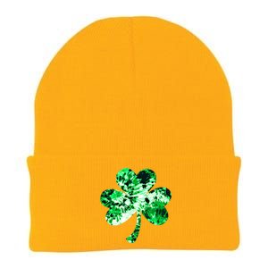 Irish Shamrock Tie Dye Happy St Patrick's Day Go Lucky Gift Knit Cap Winter Beanie