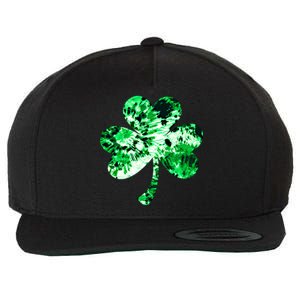 Irish Shamrock Tie Dye Happy St Patrick's Day Go Lucky Gift Wool Snapback Cap