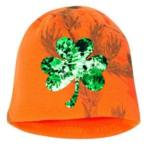 Irish Shamrock Tie Dye Happy St Patrick's Day Go Lucky Gift Kati - Camo Knit Beanie