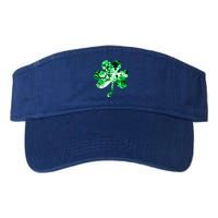 Irish Shamrock Tie Dye Happy St Patrick's Day Go Lucky Gift Valucap Bio-Washed Visor