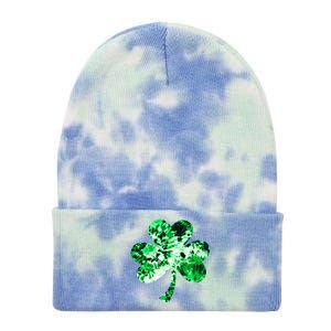 Irish Shamrock Tie Dye Happy St Patrick's Day Go Lucky Gift Tie Dye 12in Knit Beanie