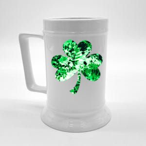 Irish Shamrock Tie Dye Happy St Patrick's Day Go Lucky Gift Beer Stein