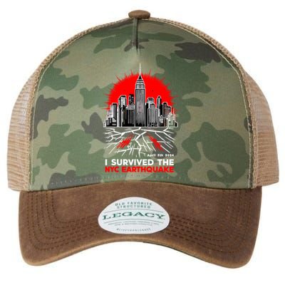 I Survived The Nyc Earthquake 2024 Legacy Tie Dye Trucker Hat