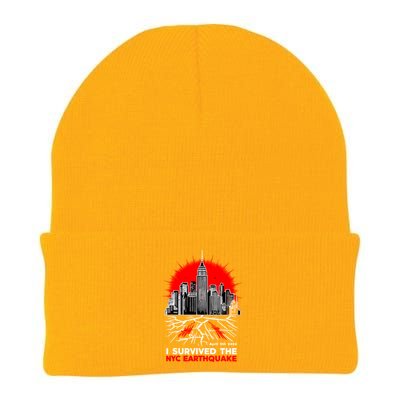 I Survived The Nyc Earthquake 2024 Knit Cap Winter Beanie