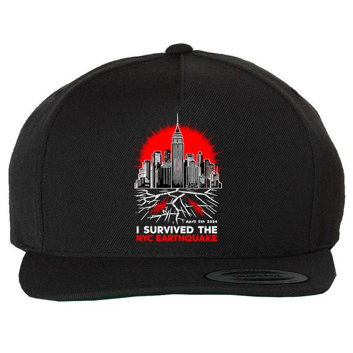 I Survived The Nyc Earthquake 2024 Wool Snapback Cap