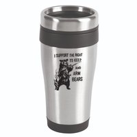 I Support The Right To Keep And Arm Bear Funny Design 16oz Travel Tumbler