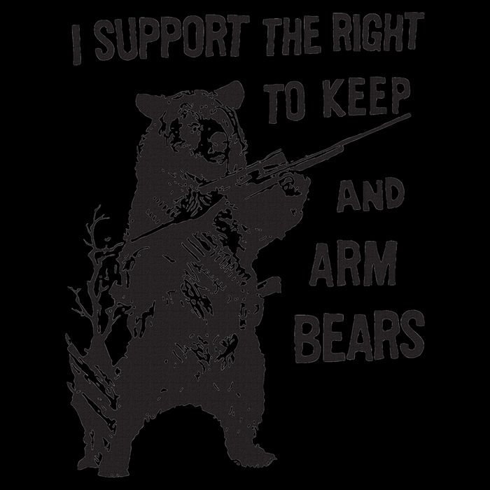 I Support The Right To Keep And Arm Bear Funny Design 16oz Travel Tumbler