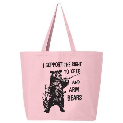 I Support The Right To Keep And Arm Bear Funny Design 25L Jumbo Tote