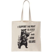 I Support The Right To Keep And Arm Bear Funny Design Bag